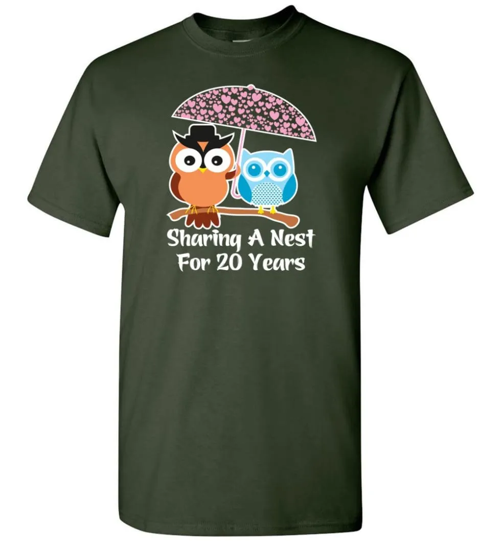 20 Years Wedding Anniversary Gifts Valentine's Day T-shirt