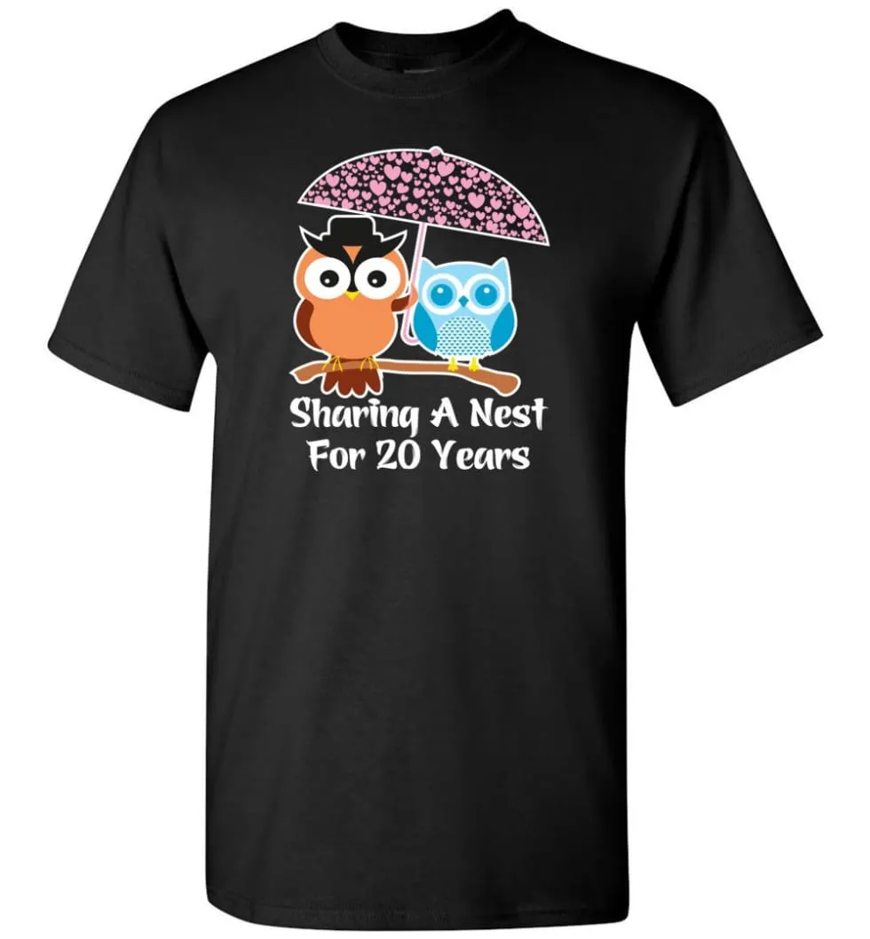 20 Years Wedding Anniversary Gifts Valentine's Day T-shirt