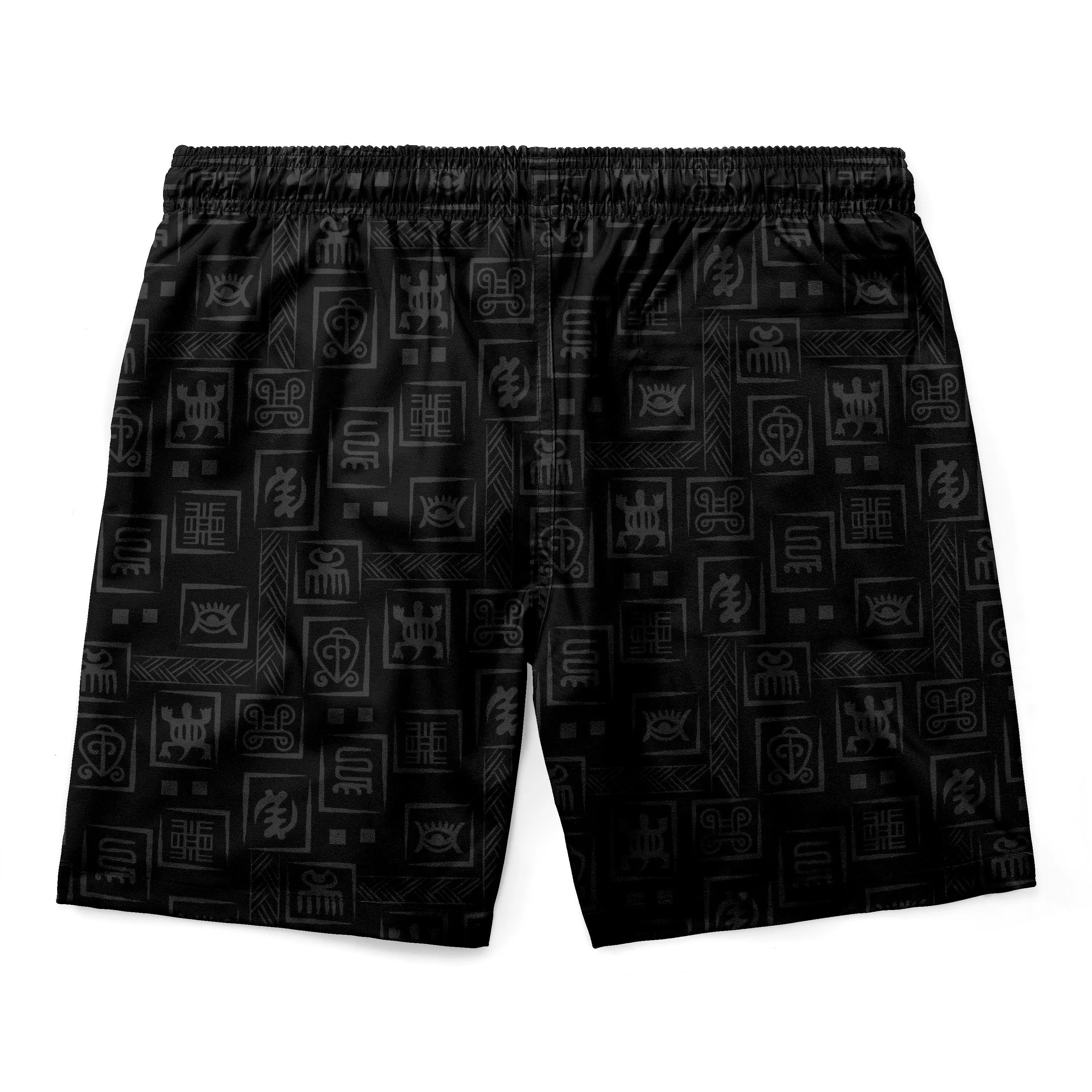 Adinkra Symbols Print Shorts