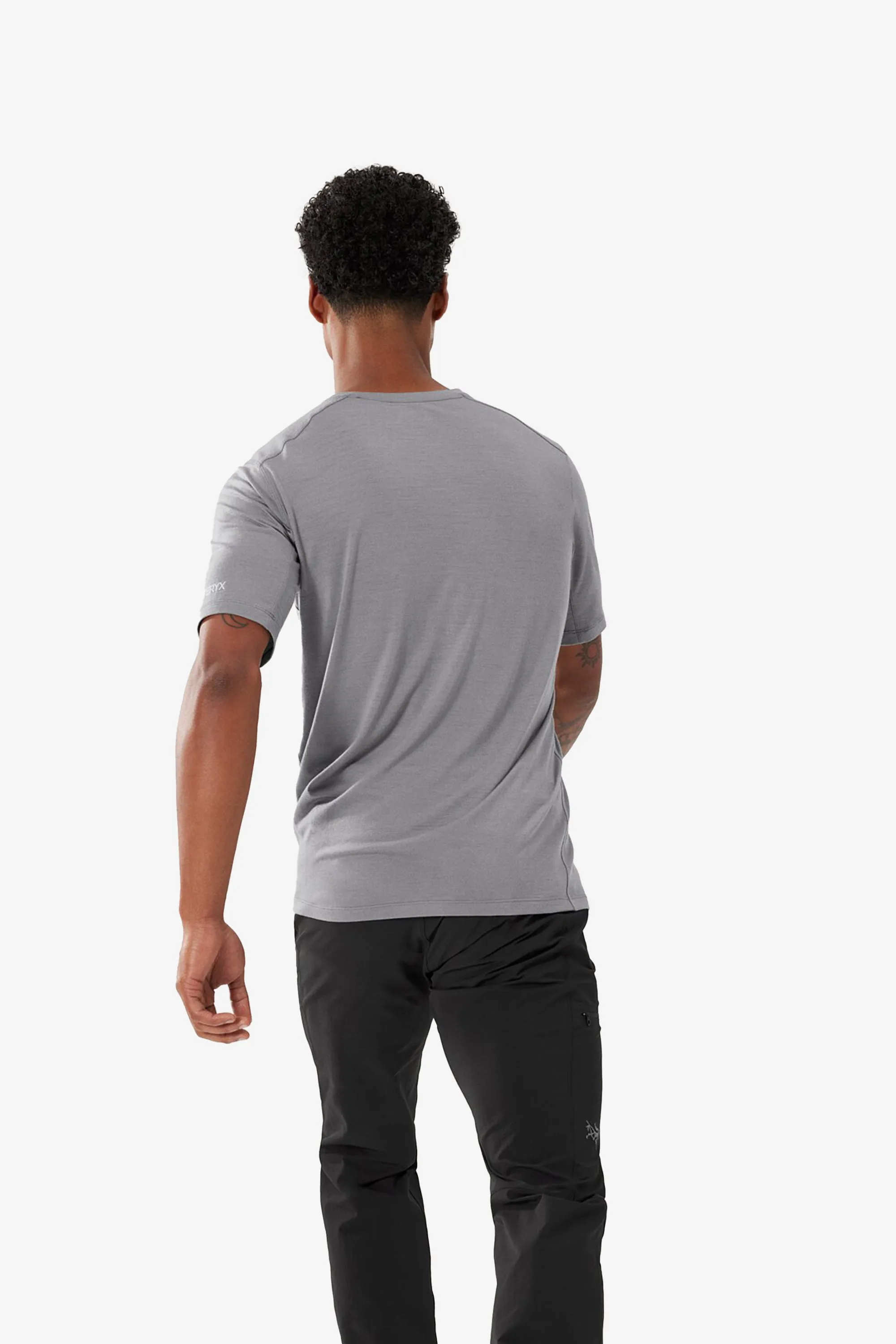 Arc'teryx Men's Ionia Merino Wool Logo SS T-Shirt in Void