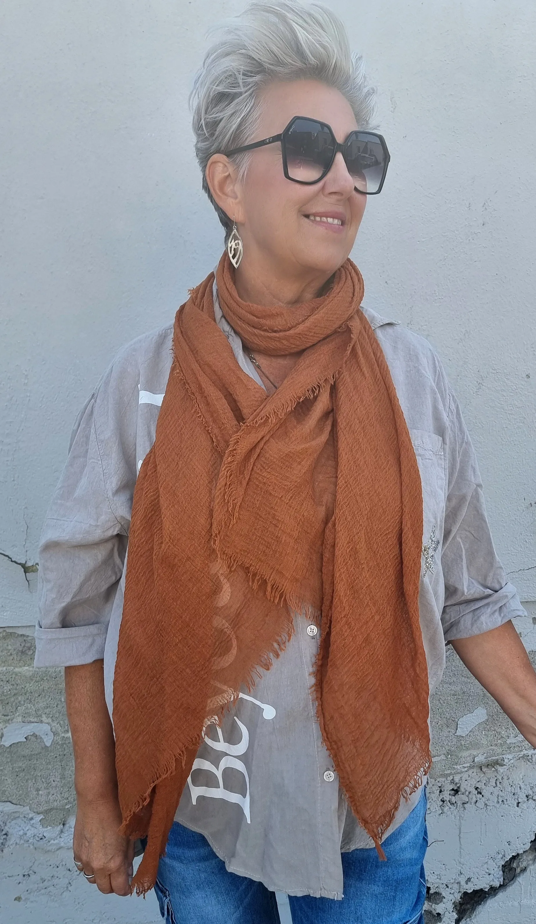 Basic Scarf Terracotta