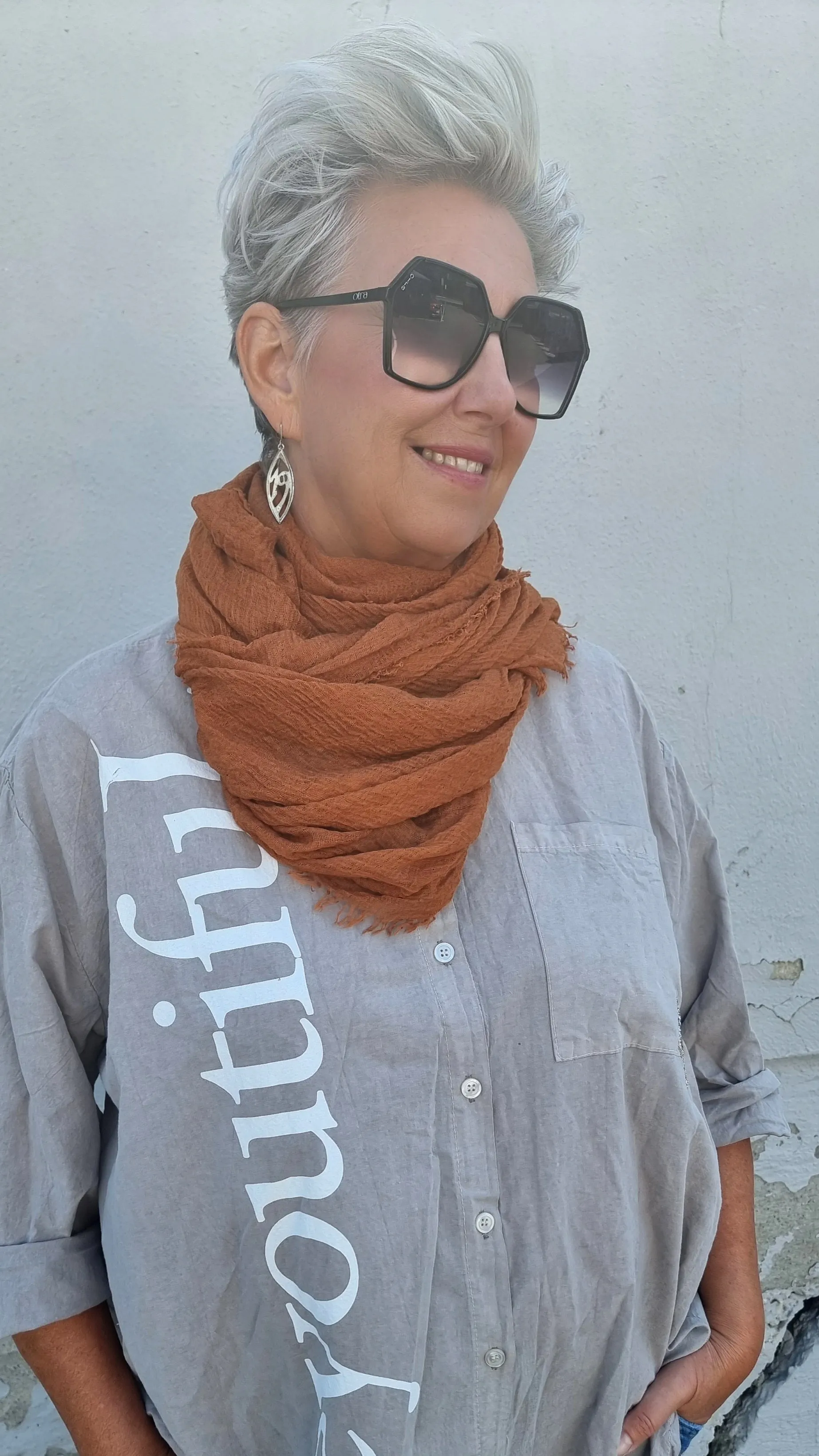 Basic Scarf Terracotta