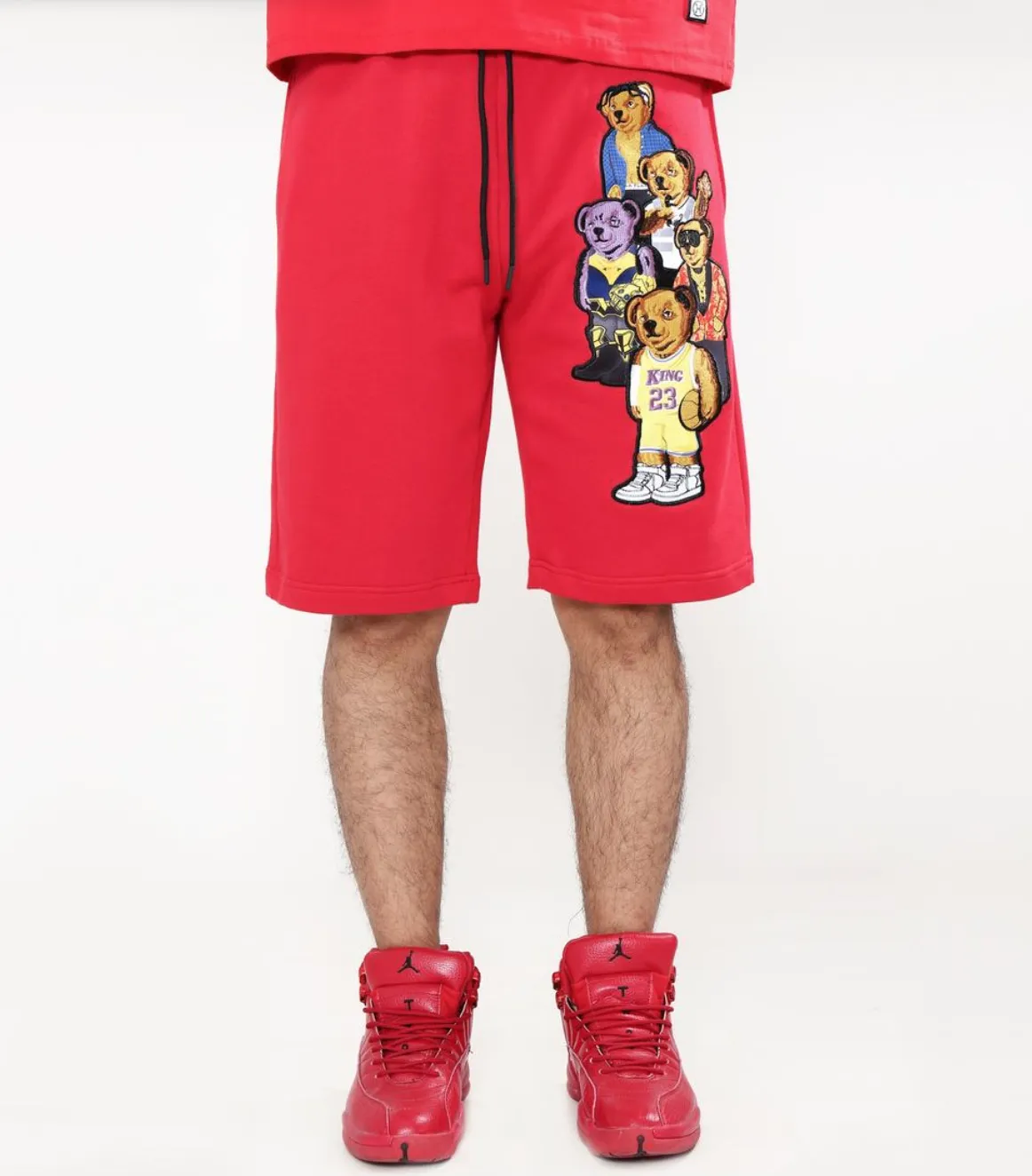 Bear Gang Shorts (Red) /D15