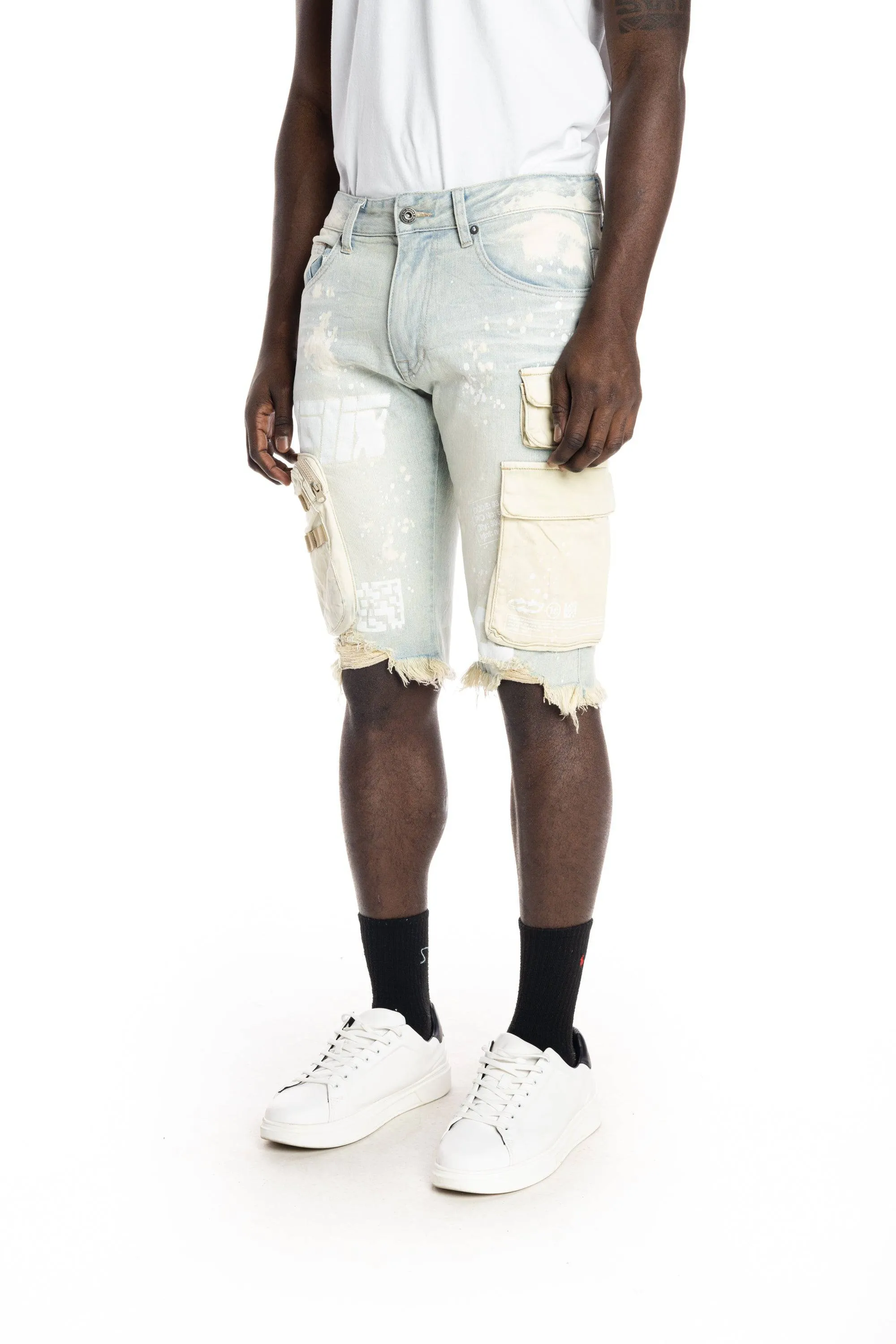 Big and Tall - Utility Fashion Jean Shorts - Norwich Blue