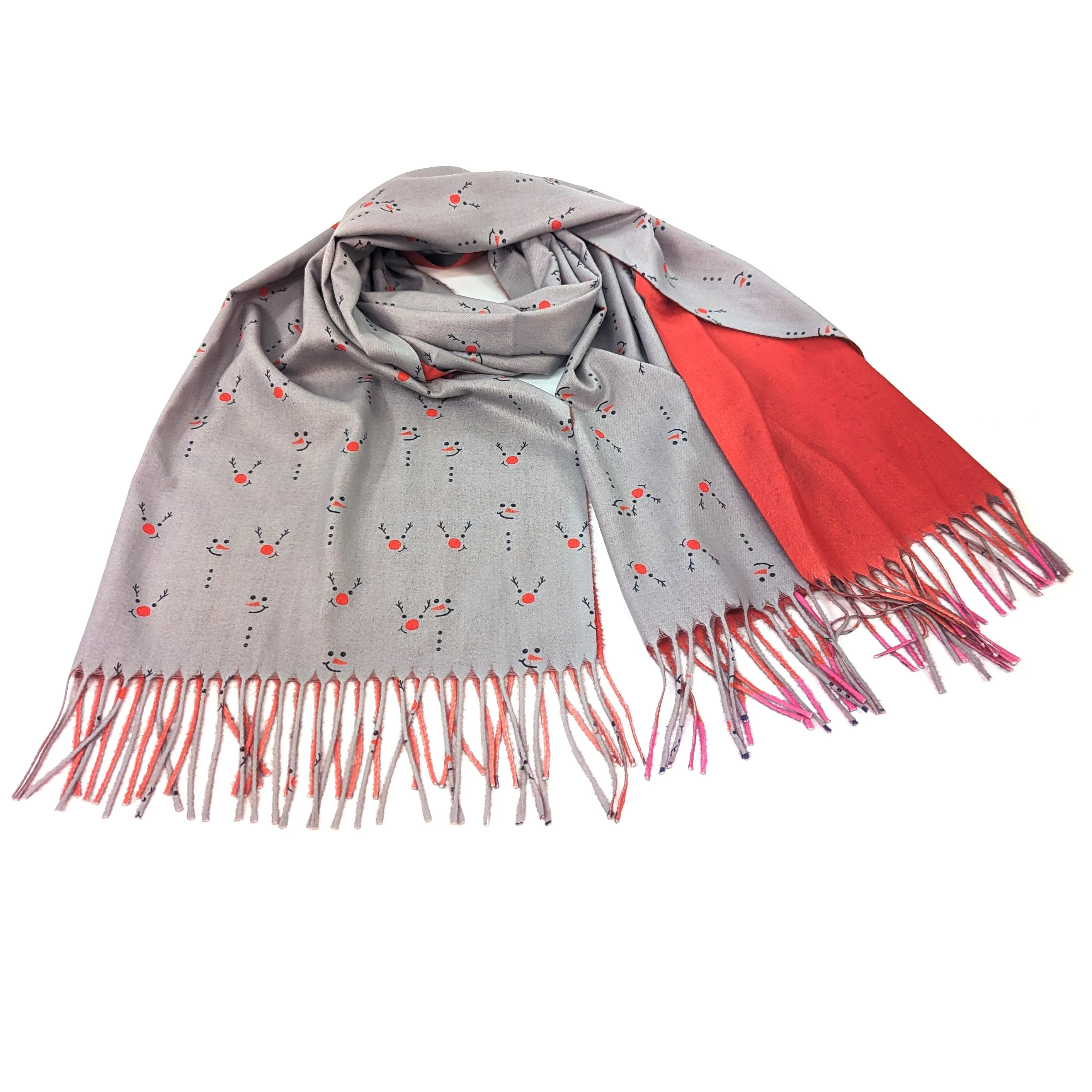 Christmas Noses Pashmina Style Scarf - Exclusive Design