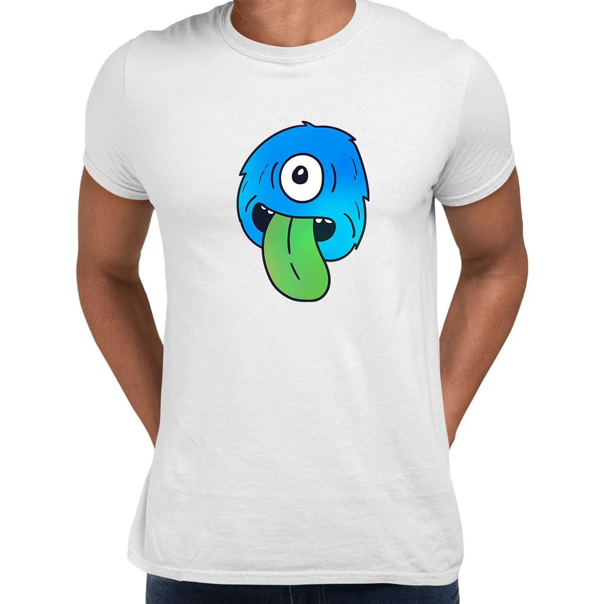 Cookie Monster Scary Eye Funny Gift Drawing Men Printed Unisex T-Shirt