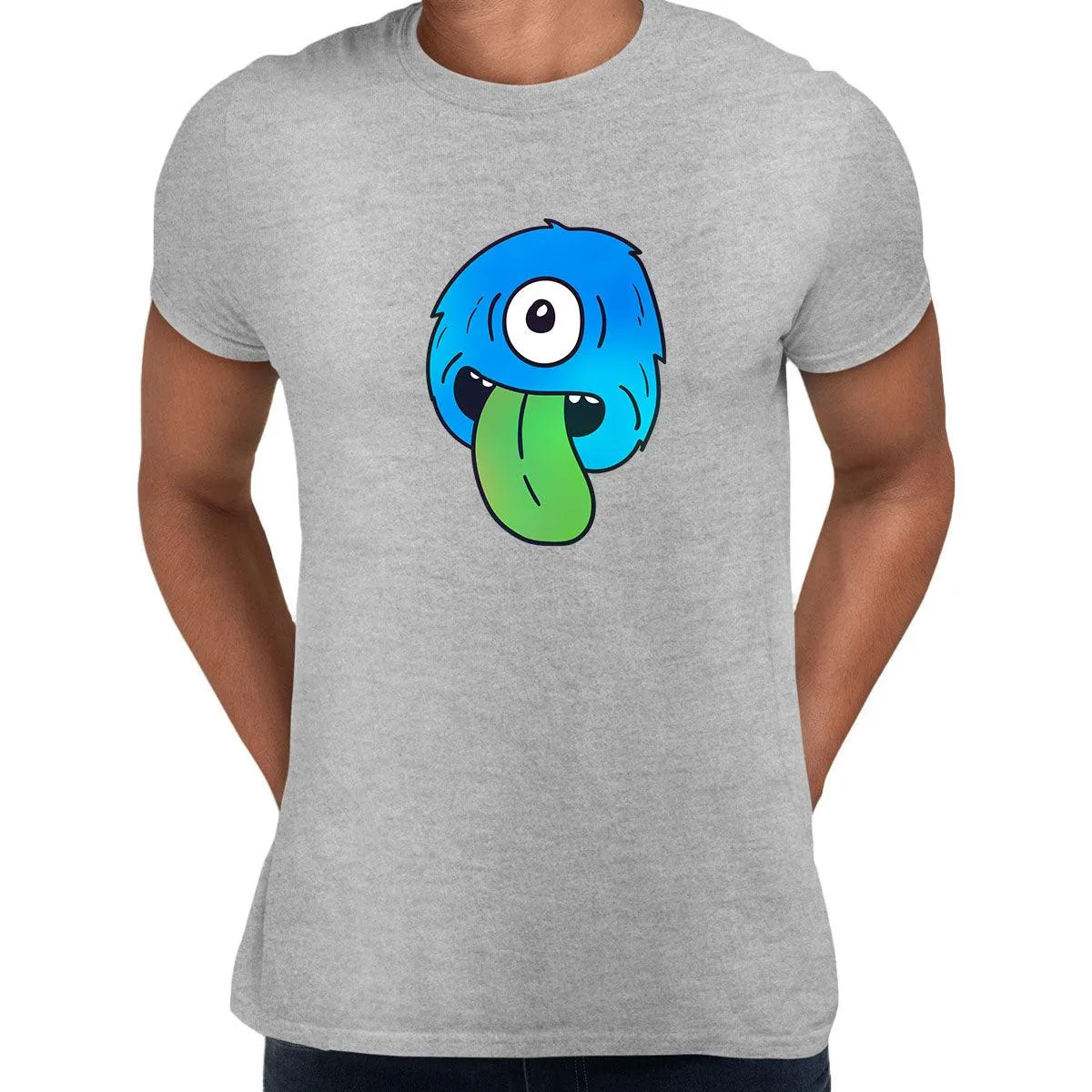 Cookie Monster Scary Eye Funny Gift Drawing Men Printed Unisex T-Shirt