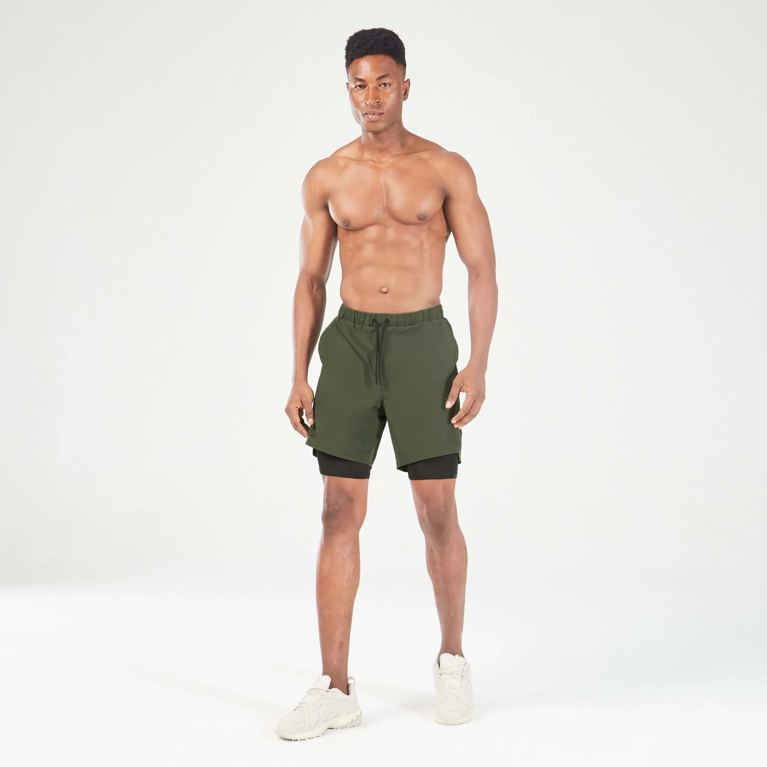 Core 7 Inch 2-in-1 Wordmark Shorts - Kombu Green