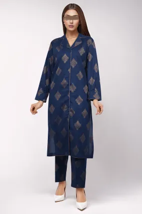 Cotton Jacquard Stitched 2 Piece (Shirt/Trouser)