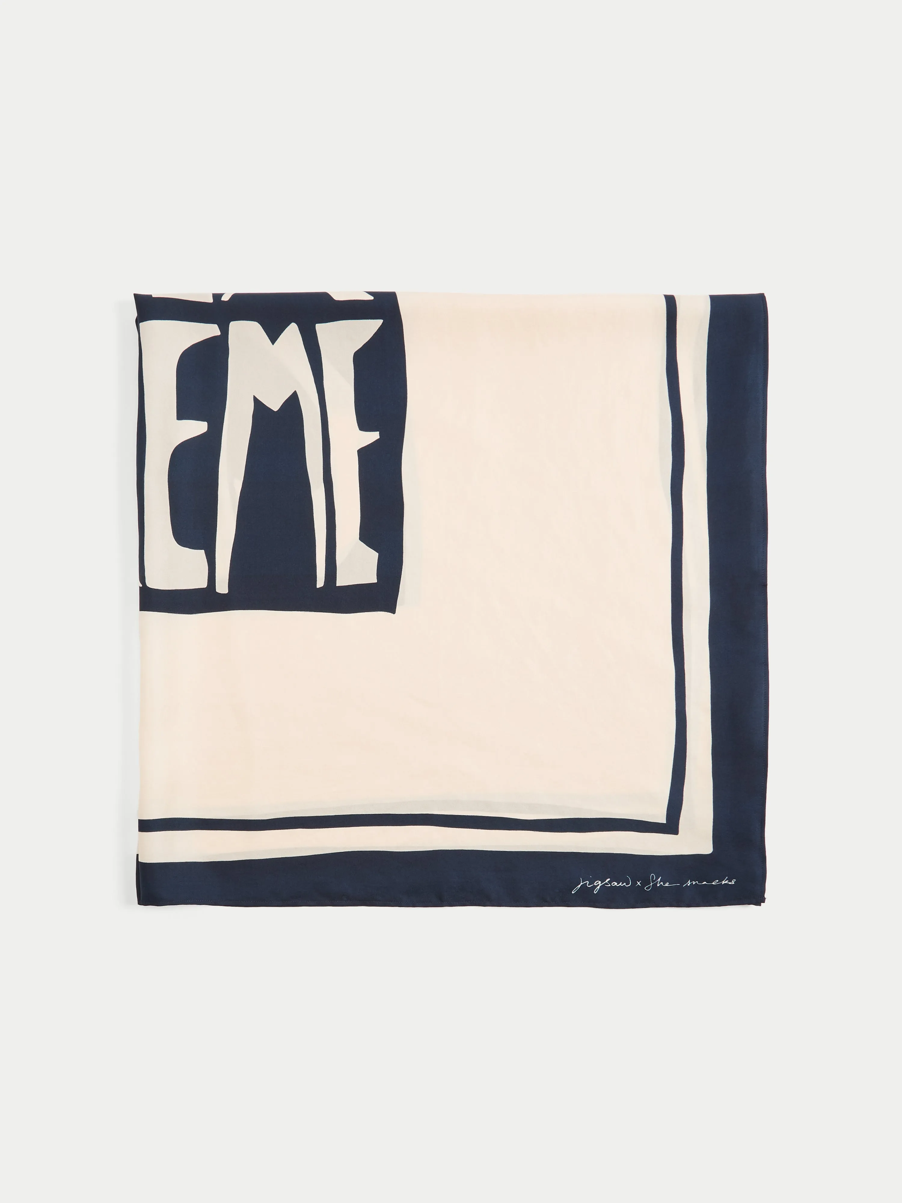 Creme De La Creme Silk Scarf | Cream