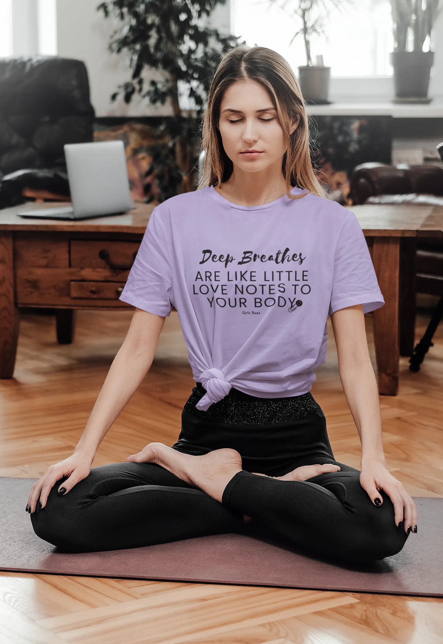 Deep Breathes Yoga Oversized Tee