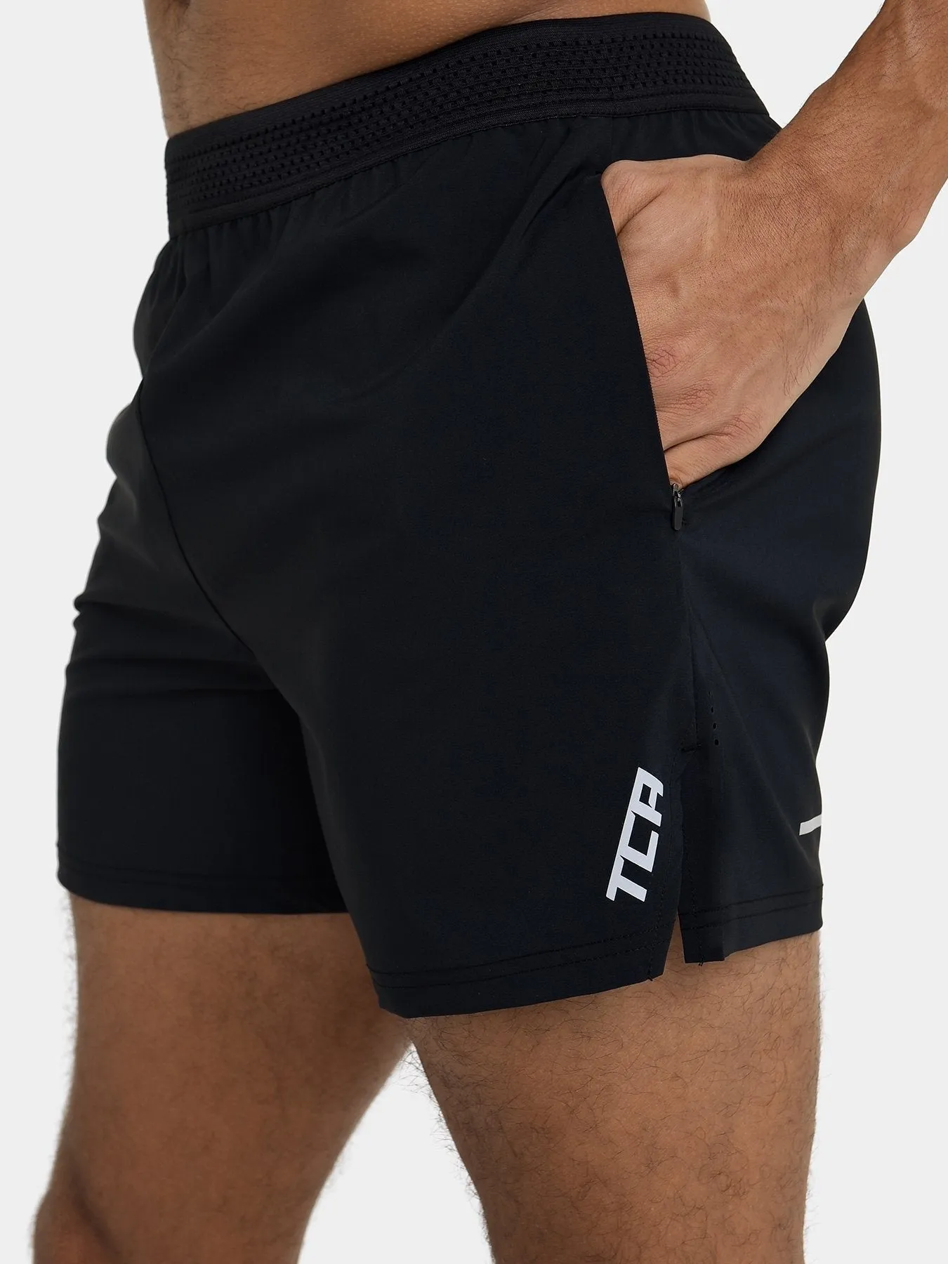 Flyweight Running Short With Zip Pockets & Relective Strips