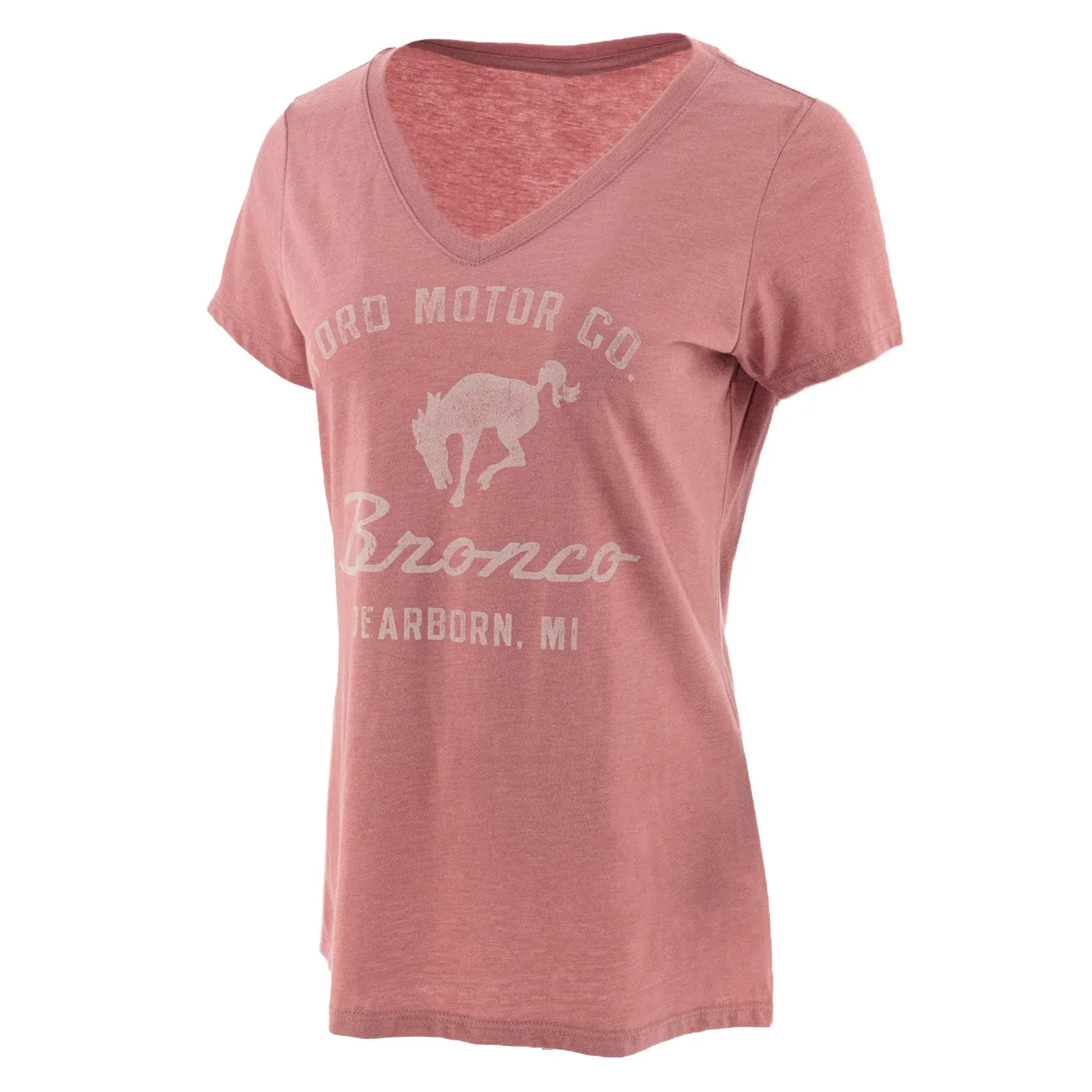 Ford Bronco Women's Vintage Logo V-Neck T-Shirt