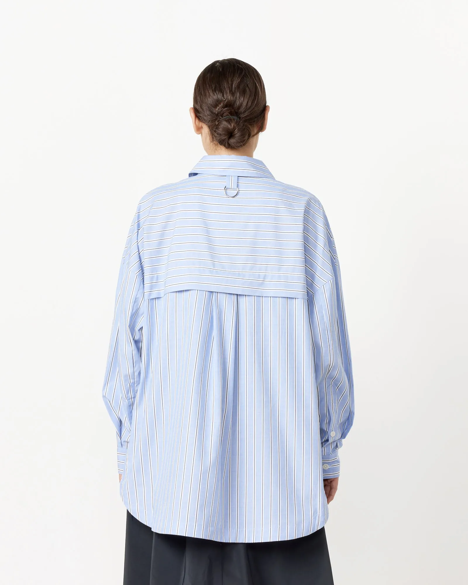 Gabe Oversized Shirt in Blue Multi