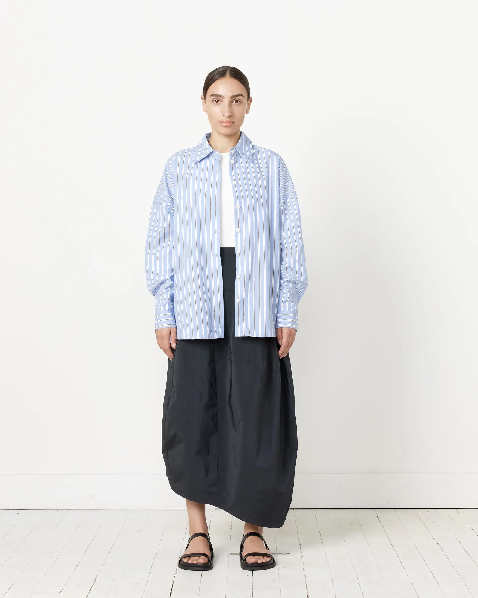 Gabe Oversized Shirt in Blue Multi