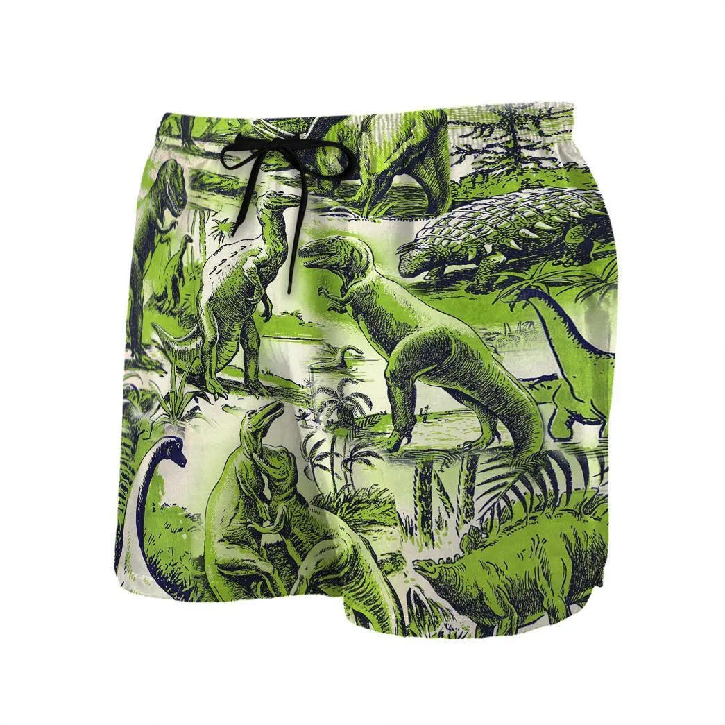 Gearhuman 3D Dinosaur Beach Shorts