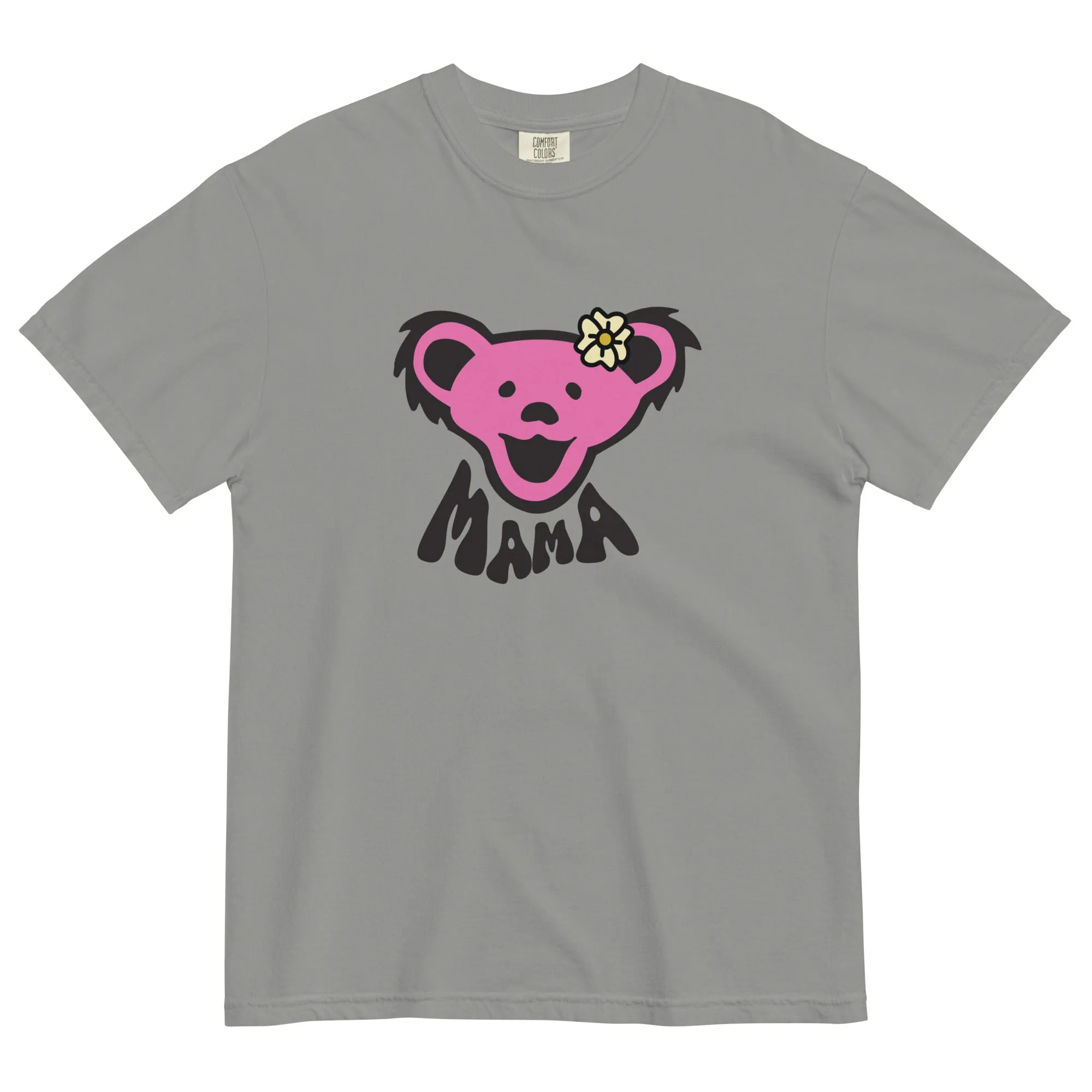 Grateful Dead | Pigment Dye Oversize Cotton Tee | Grey Mama Bear