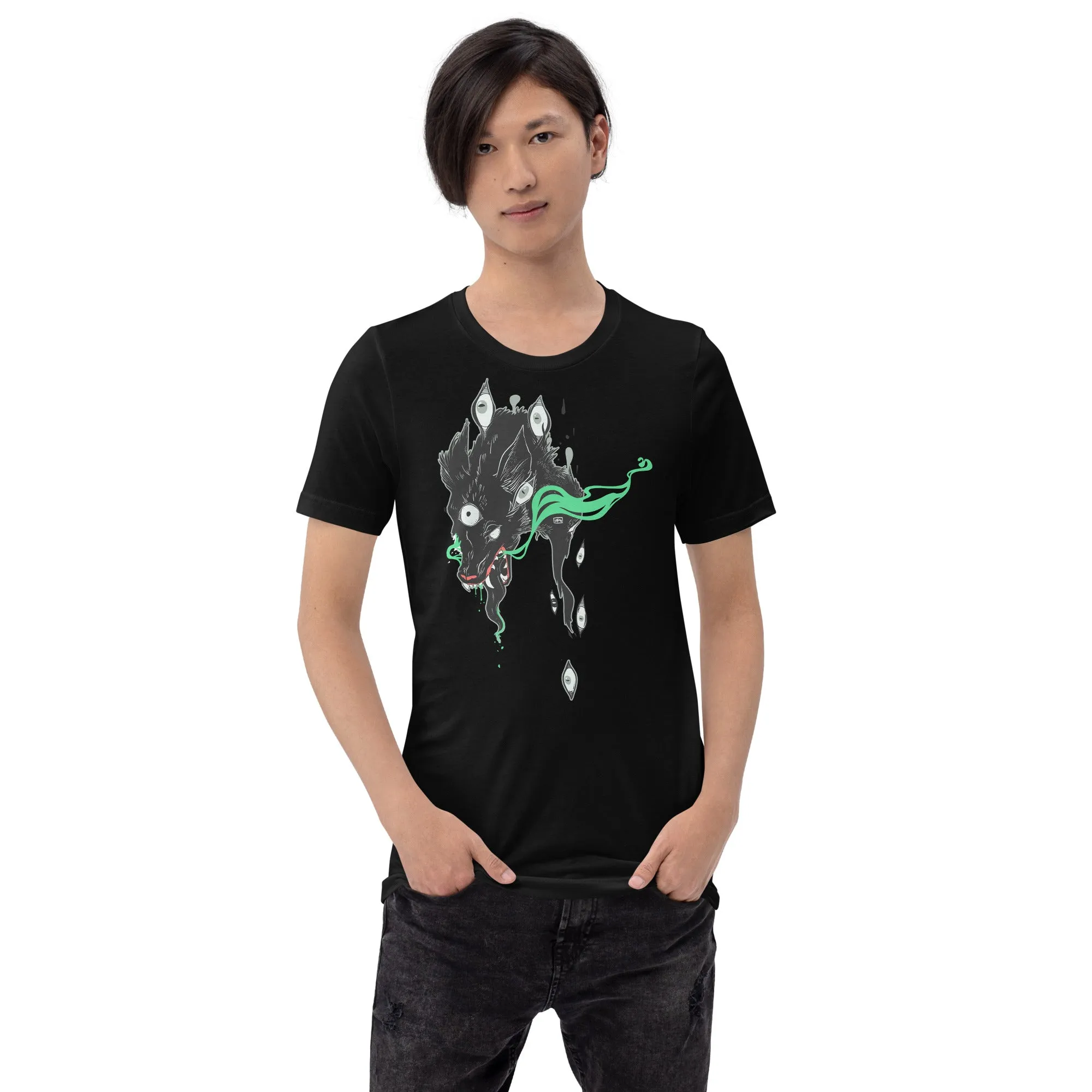 Green Wolf, Unisex T-Shirt