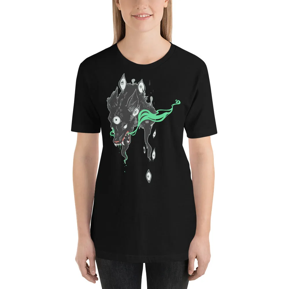 Green Wolf, Unisex T-Shirt