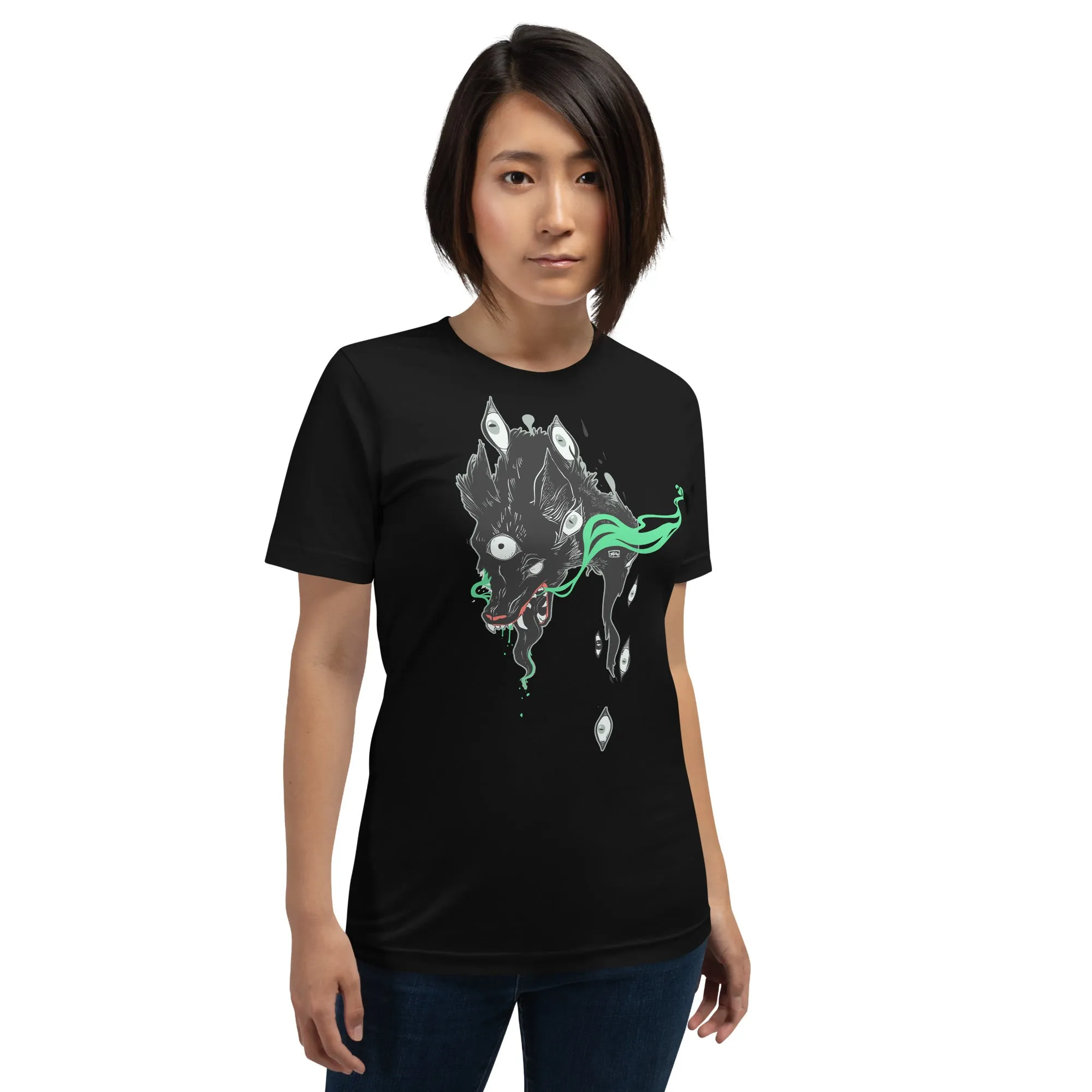 Green Wolf, Unisex T-Shirt