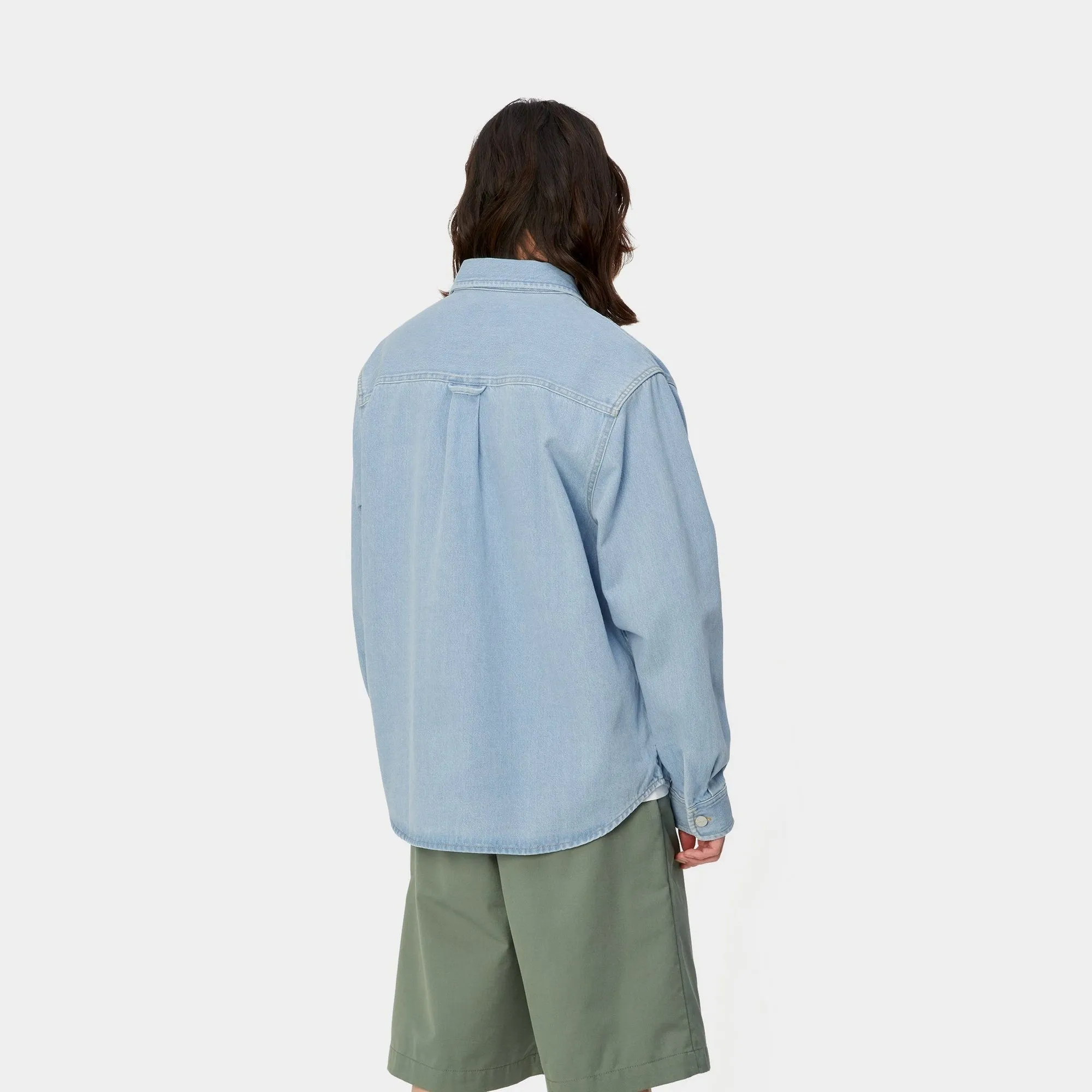 Harvey Shirt Jacket | Blue (stone bleached)