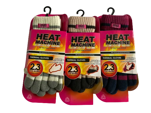 Heat Machine Ladies Thermal Insulated Gloves code 3066 - One Size