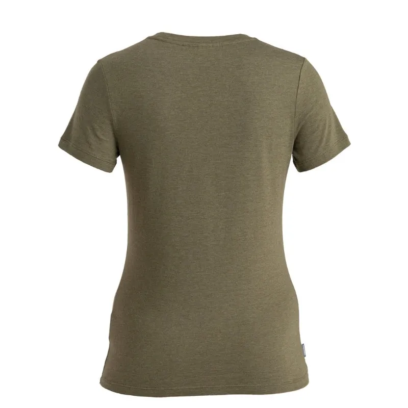 icebreaker Merino Women's Central Classic Short Sleeve T-Shirt - Flux green Loden