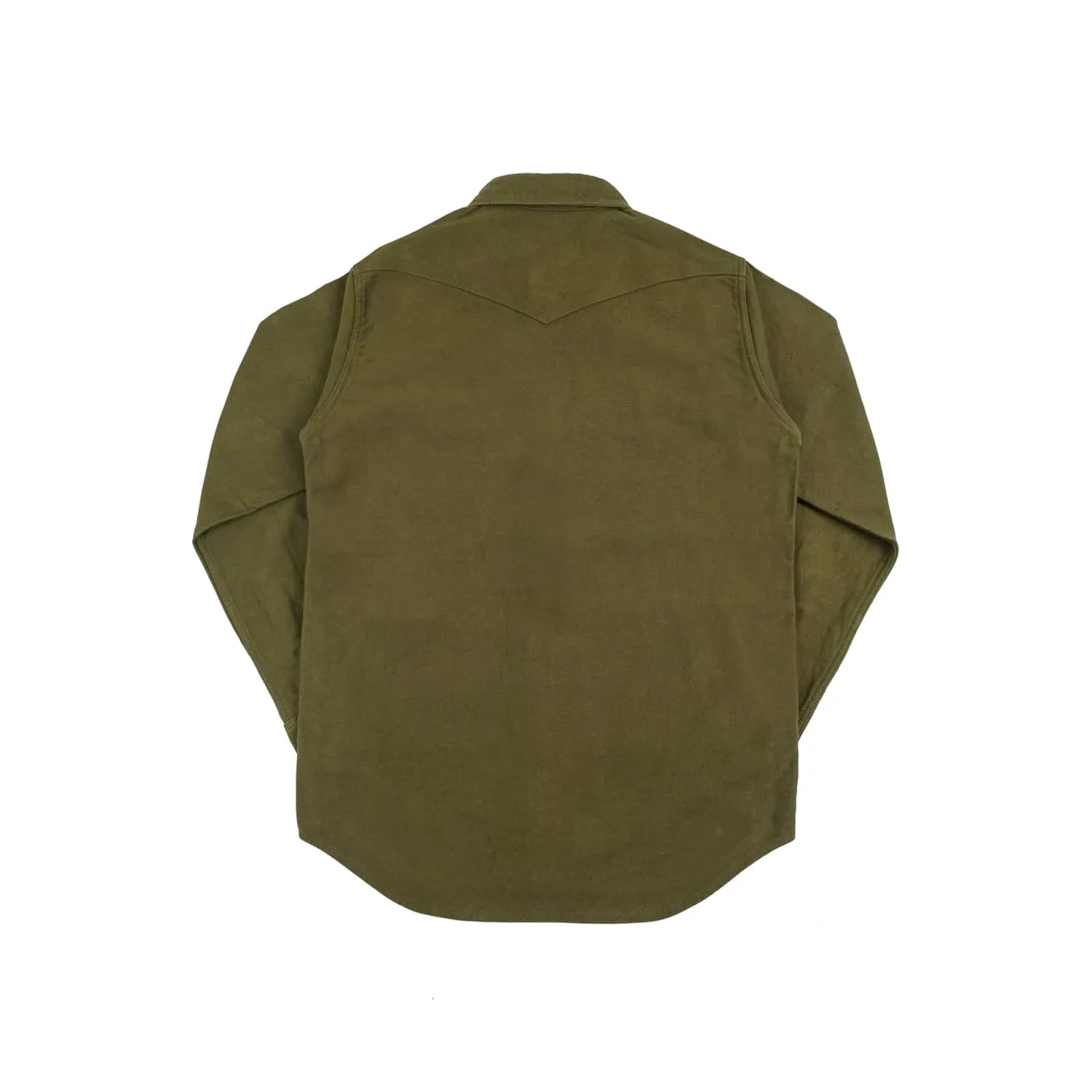 12oz Olive Moleskin CPO Shirt - Iron Heart IHSH-331-ODG (Final Sale)