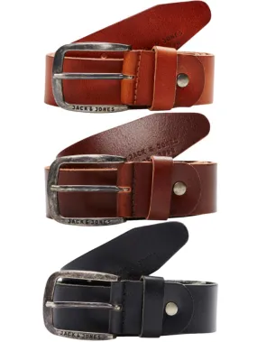 Jack & Jones Mens Leather Belt 'JACPAUL'