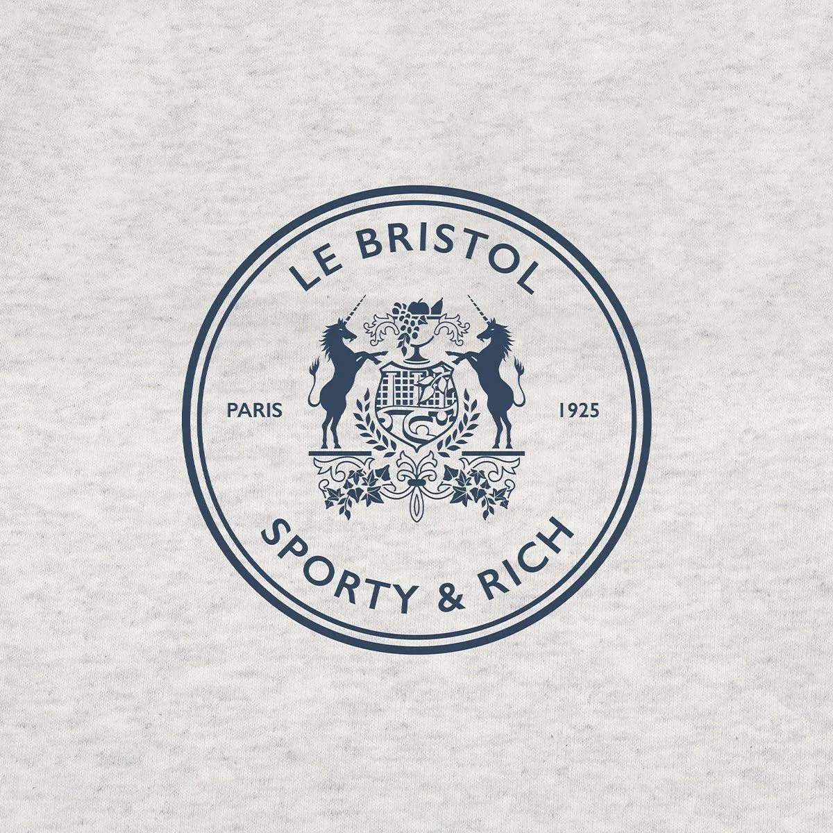   Le Bristol Paris Crest Gym Shorts 'Heather Grey Navy'