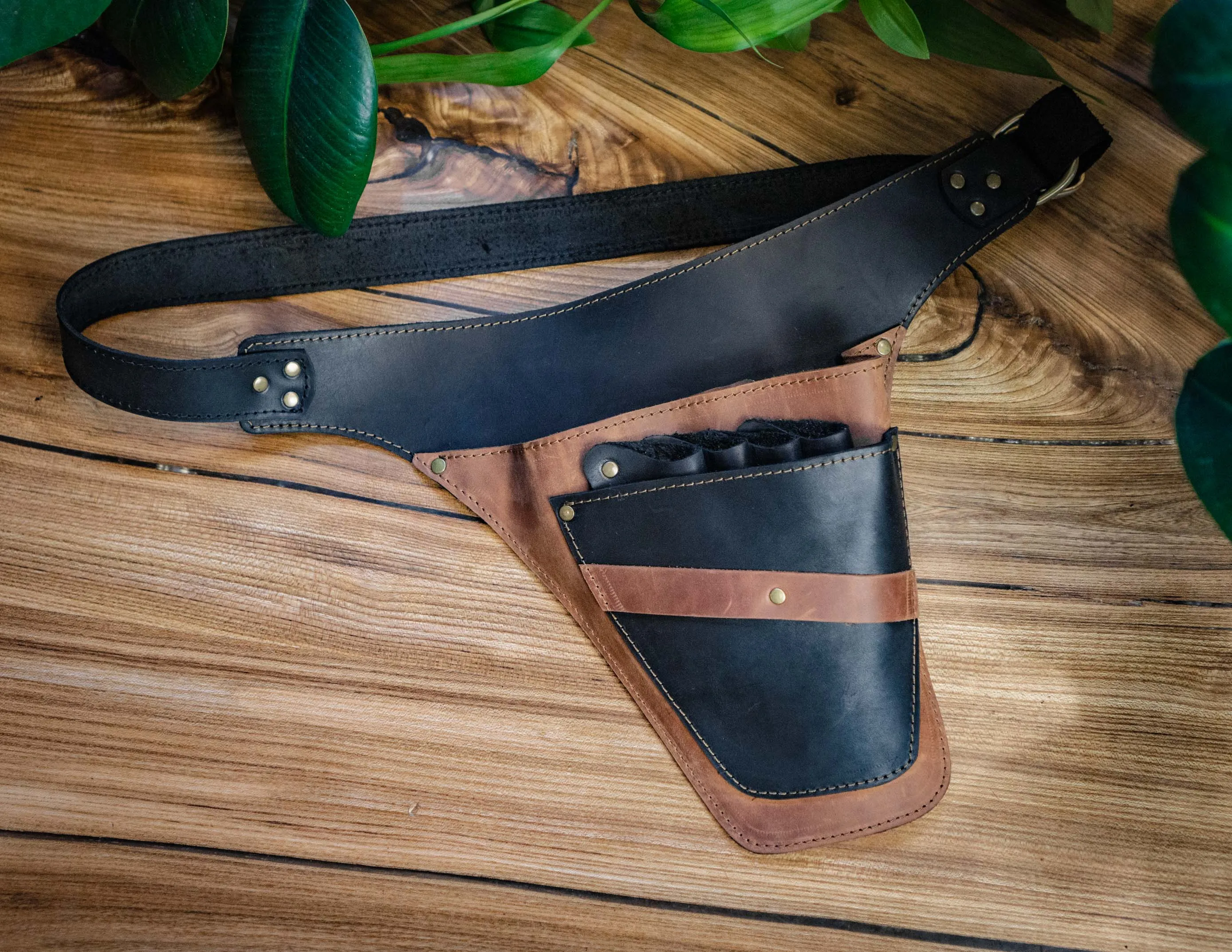 Leather Tool Belt Pouch | Multi-Function | Florist, Barber | HandCrafted