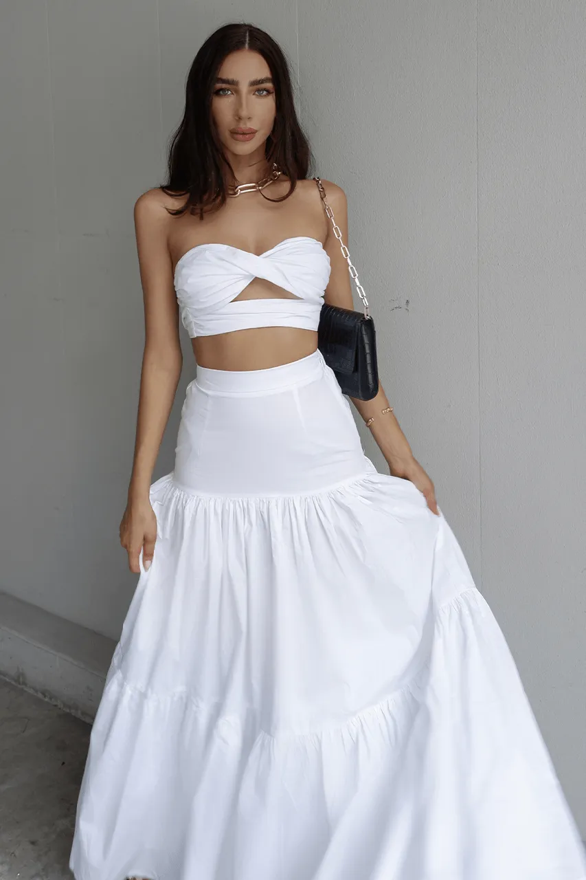 Leilani Maxi Skirt - White