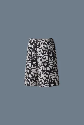 MACKAGE DANTE Abstract Geometric Recycled Shorts