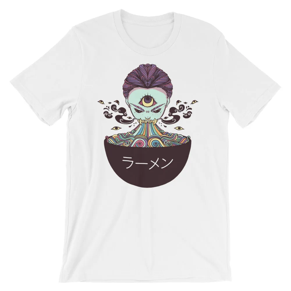 Magic Rainbow Ramen, White Unisex T-Shirt