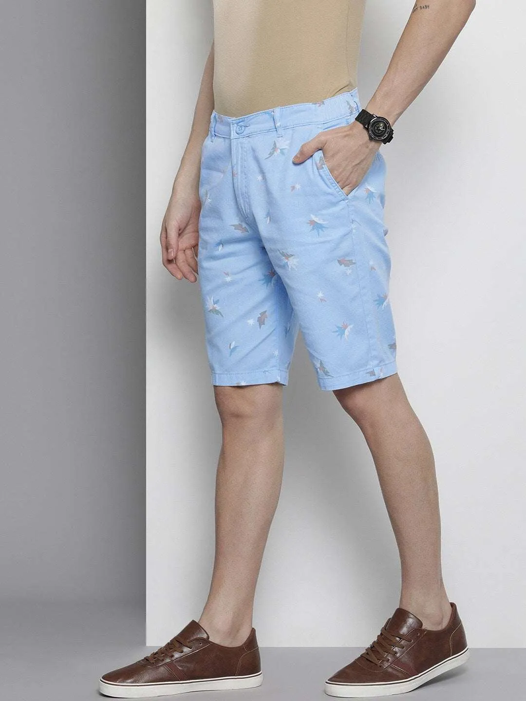 Men Abstract Printed Shorts