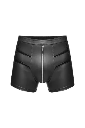 Men Shorts With PVC Detail