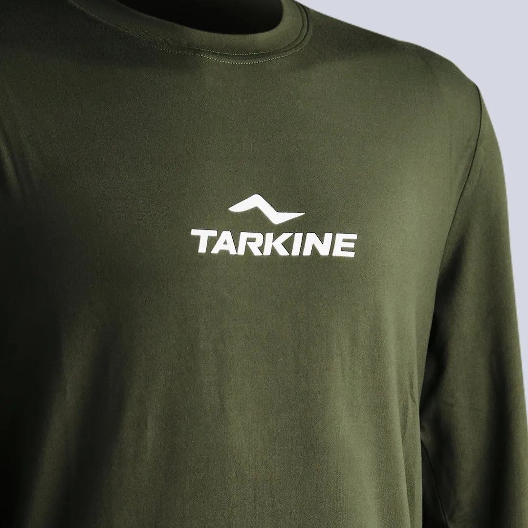 Men's Tarkine Long Sleeve Ultra-Eco Run Tee (Dark Green/Standard Thickness)