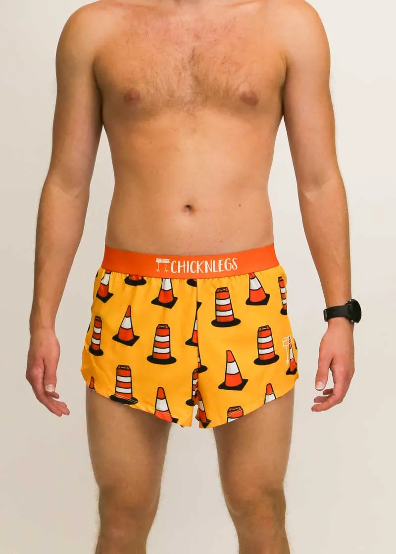 Men's Traffic Cones 2" Split Shorts