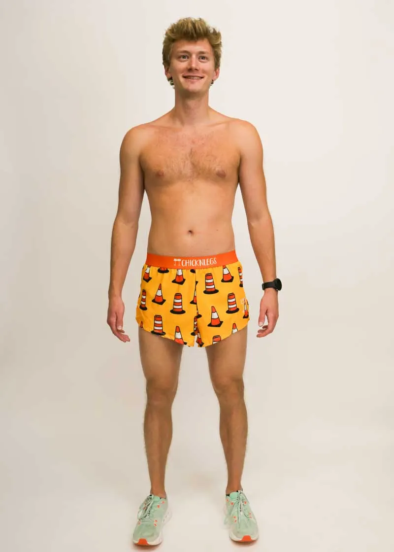 Men's Traffic Cones 2" Split Shorts