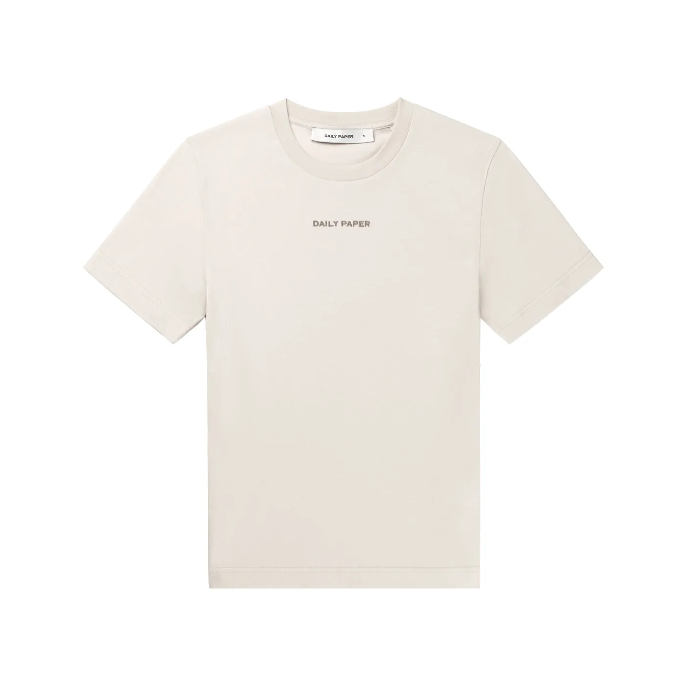 Moonstruck Beige Logotype Fitted T-Shirt