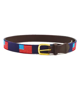 Needlepoint Belt - USA Flag