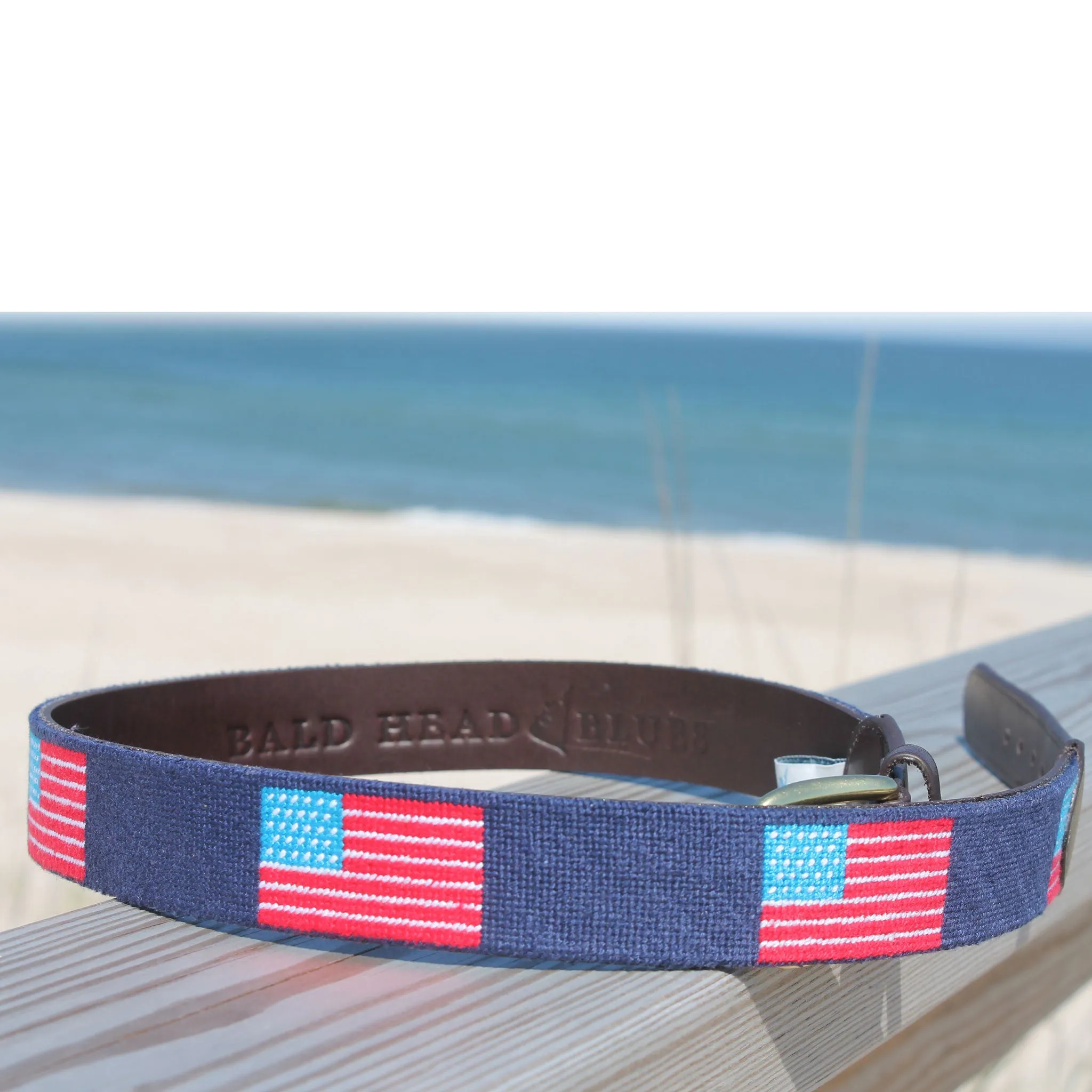 Needlepoint Belt - USA Flag