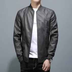 New Spring 2022 Men's Leather Jacket Jackets Genuine Leather