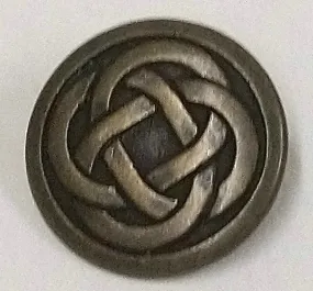 Old Brass Coloured Celtic Metal Buttons