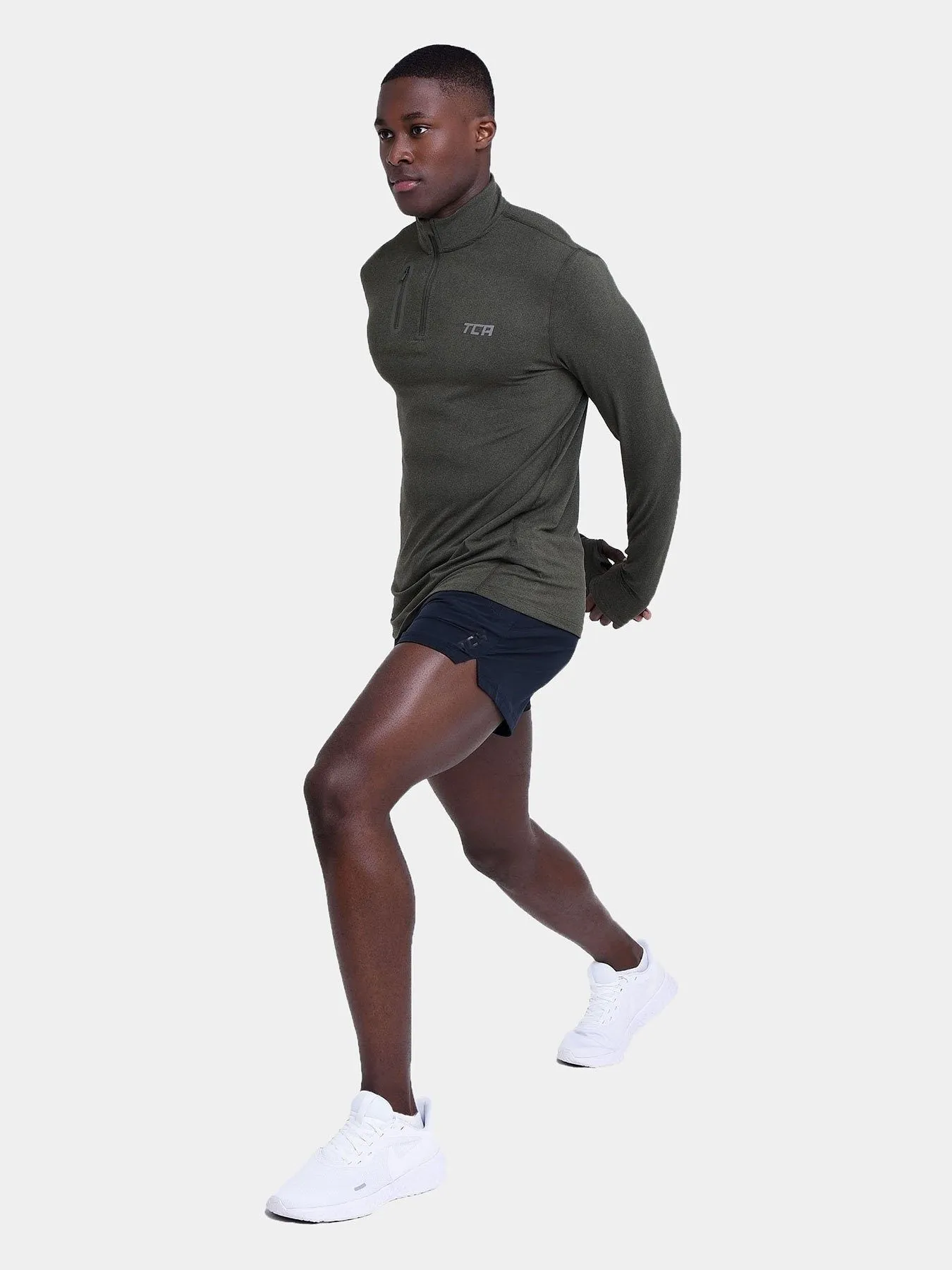 Pace Running Short for Men with Side Zip Pockets & Internal Netting