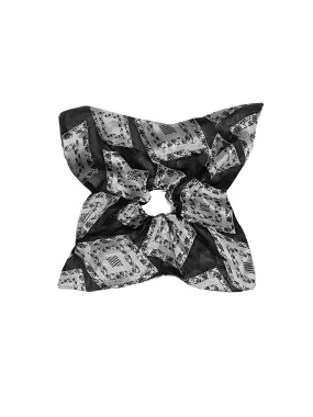 Patchwork Silk Scarf Scrunchie