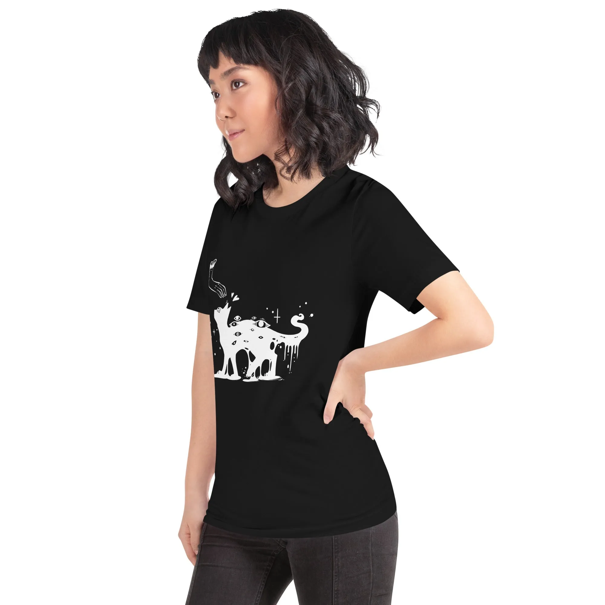 Petting Cat, Unisex T-Shirt