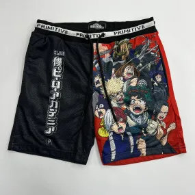 PRIMITIVE My Hero Academia Blocked Mesh Shorts