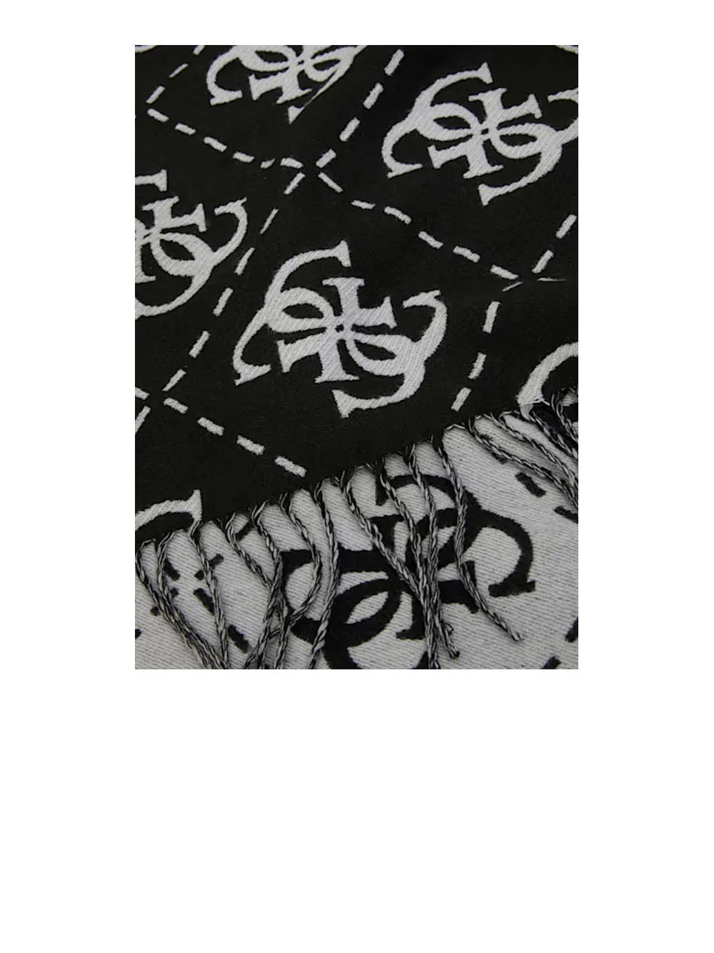 Scarf. 40x180 - Black/Grey