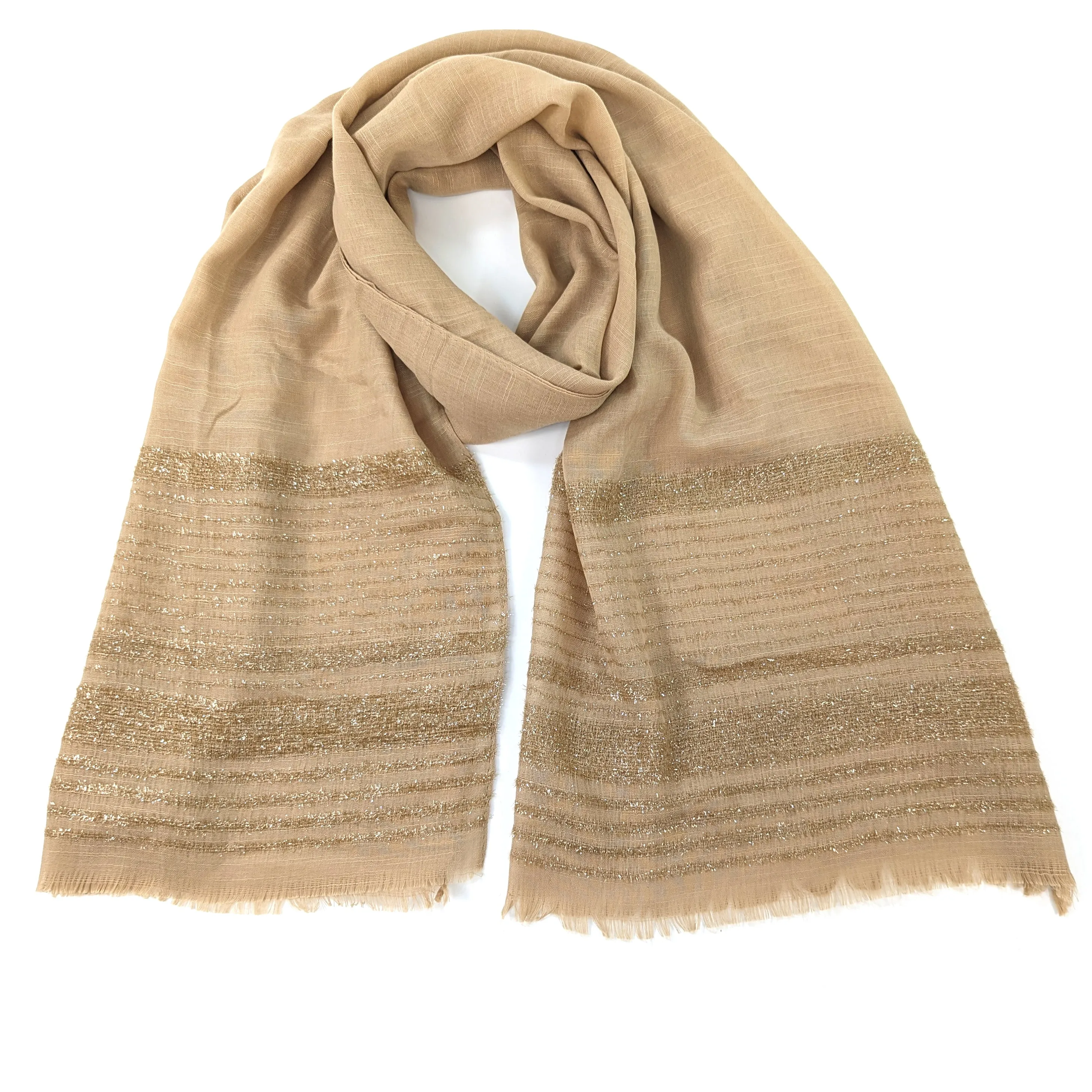 Shimmering Lined Scarf